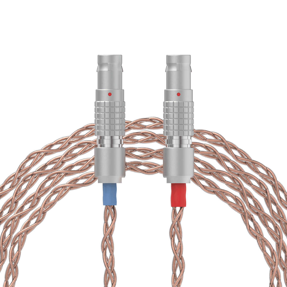 Dekoni Audio Ensemble 4-Pin XLR 52" PCUHD Cable with 2 Pin Utopia Lemo Headphone Connectors
