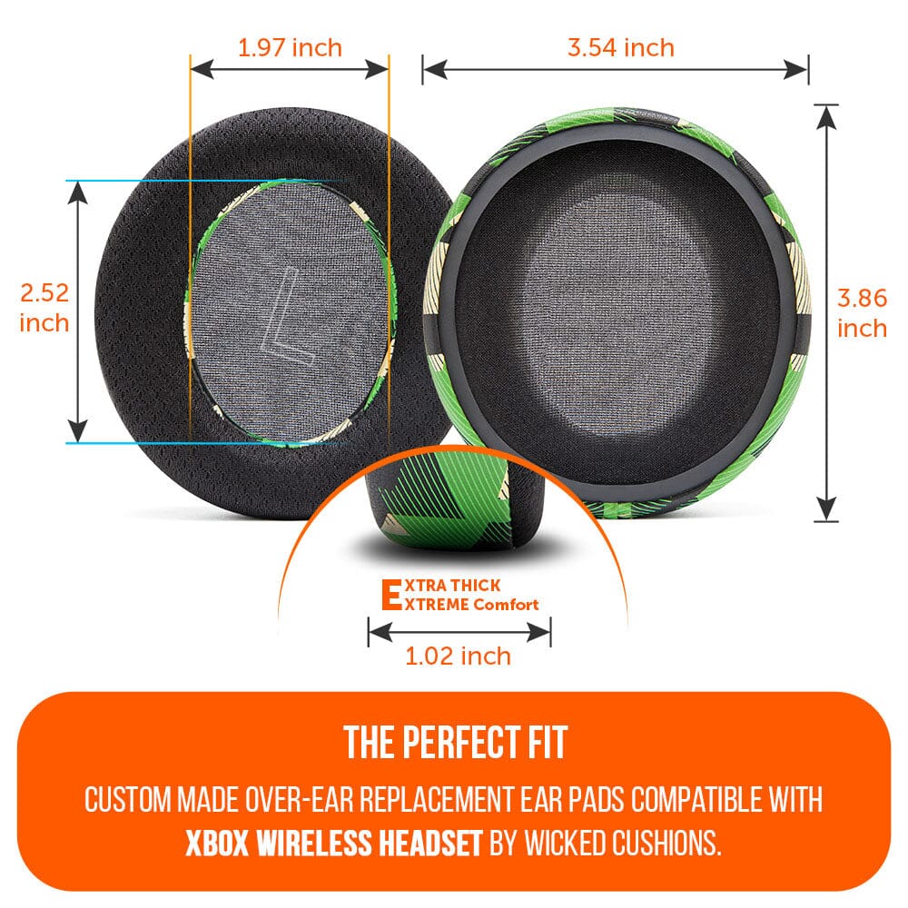 Apos Audio Wicked Cushions Cooling Gel Ear Pads Xbox Wireless Gaming Headset Earpads - WC FreeZe Cooling Gel