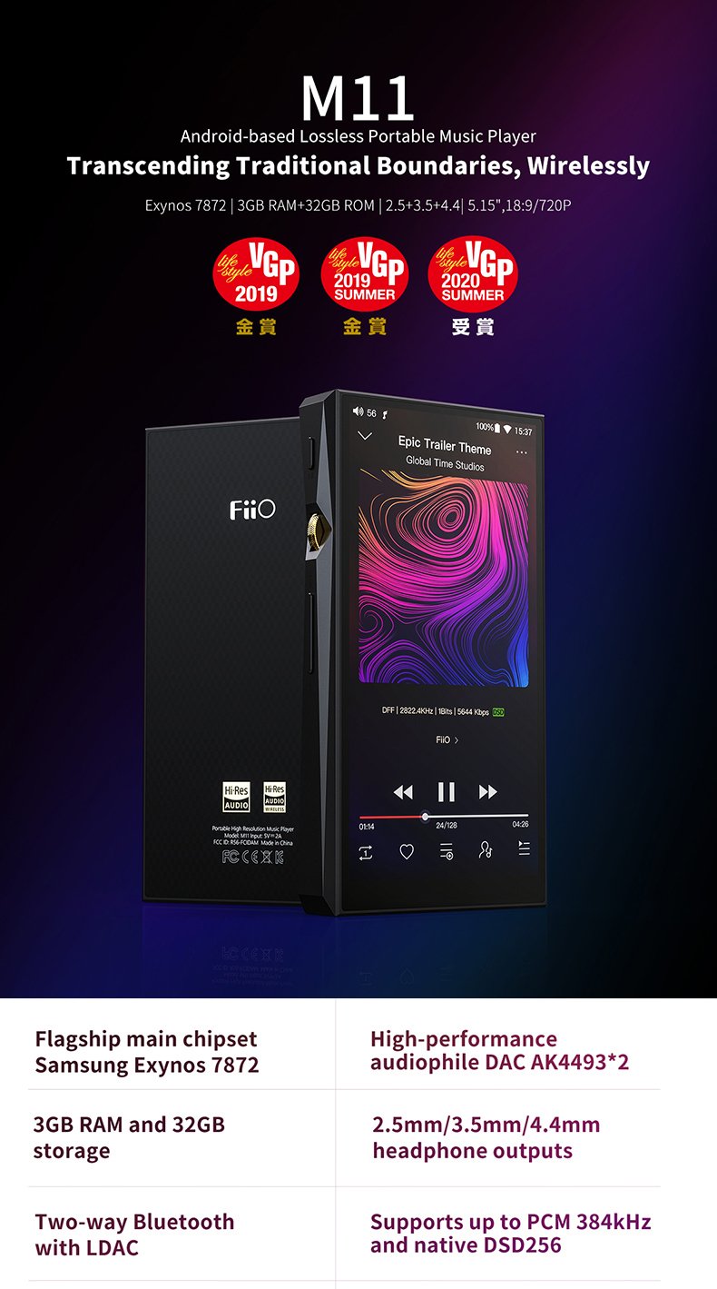 FiiO M11 Lossless Portable Music Player