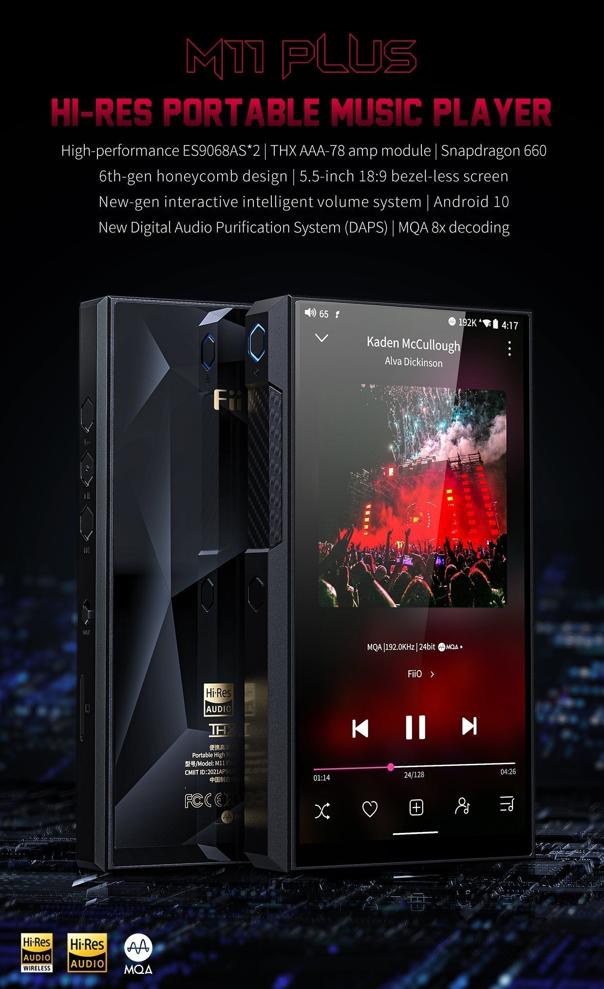 Apos Audio FiiO DAP (Digital Audio Player) FiiO M11 Plus ESS DAP (Apos Certified)