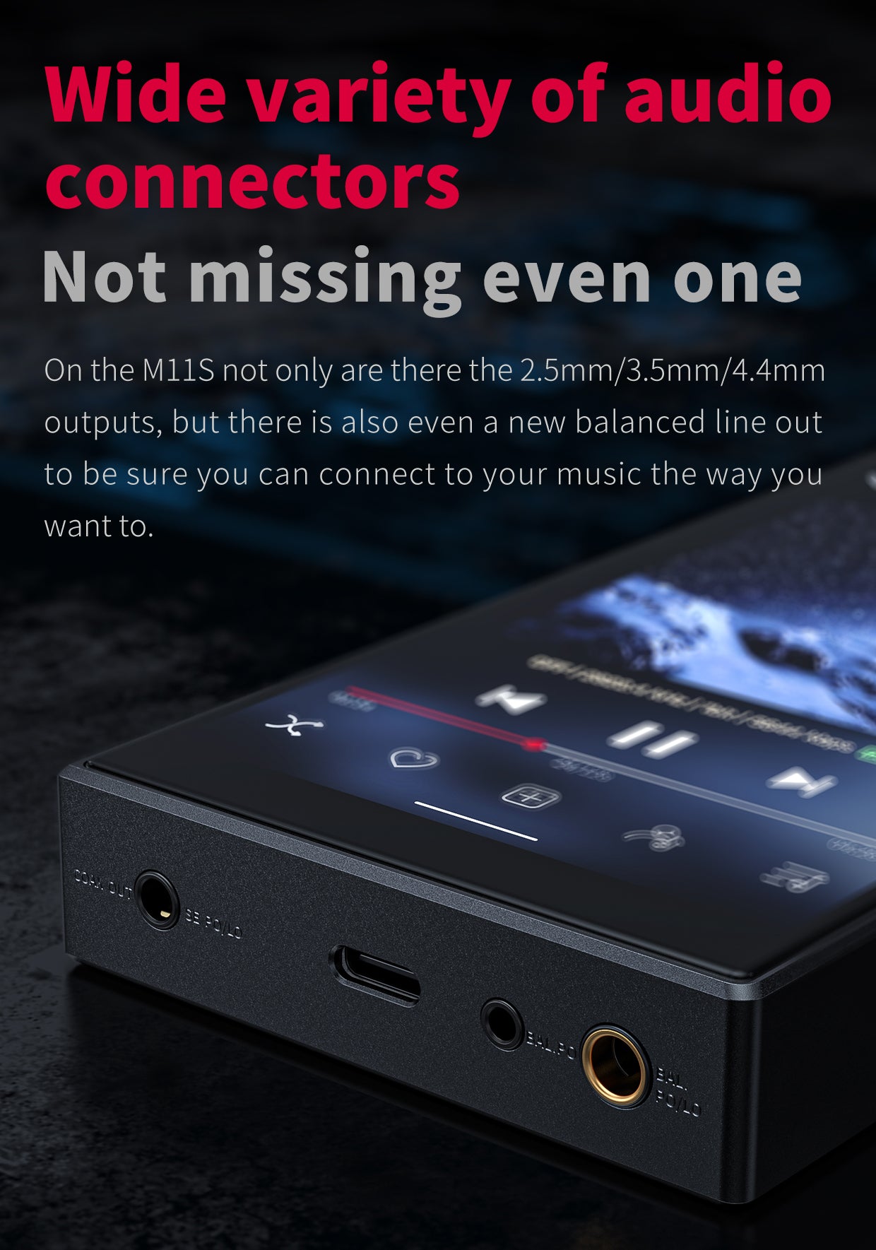 Apos Audio FiiO DAP (Digital Audio Player) FiiO M11s High-Res Portable DAP (Digital Audio Player) - Ship by 10/28