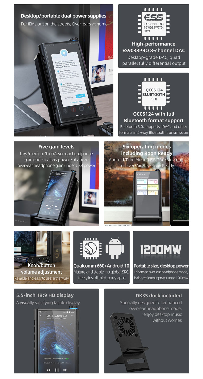 M15S Desktop/Portable Digital Audio Player - UK