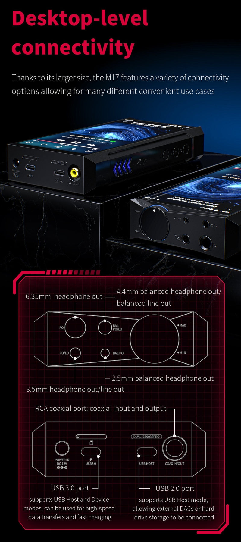 Apos Audio FiiO DAP (Digital Audio Player) FiiO M17 DAP (Apos Certified)