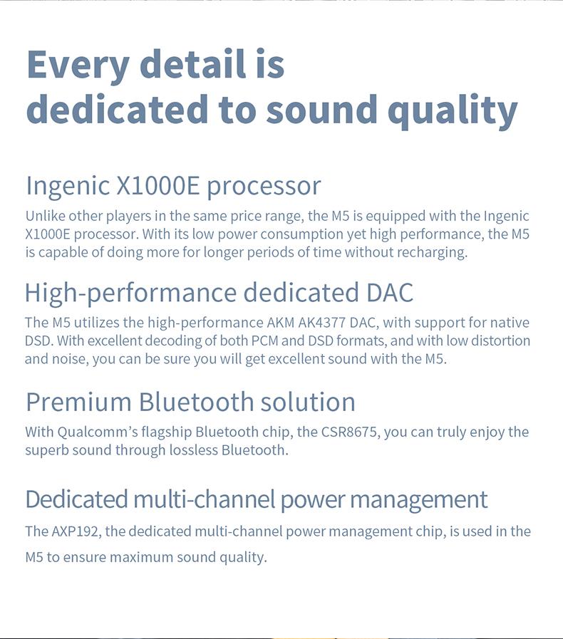FiiO M5 Ultra-Portable High-Resolution Audio Player