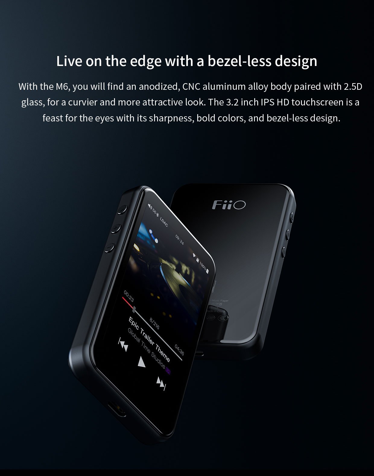 Apos Audio FiiO DAP (Digital Audio Player) FiiO M6 Portable High-Resolution Lossless Music Player