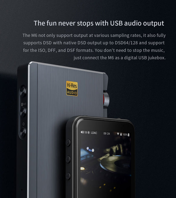 FiiO M6 Portable High-Resolution Lossless Music Player – Apos