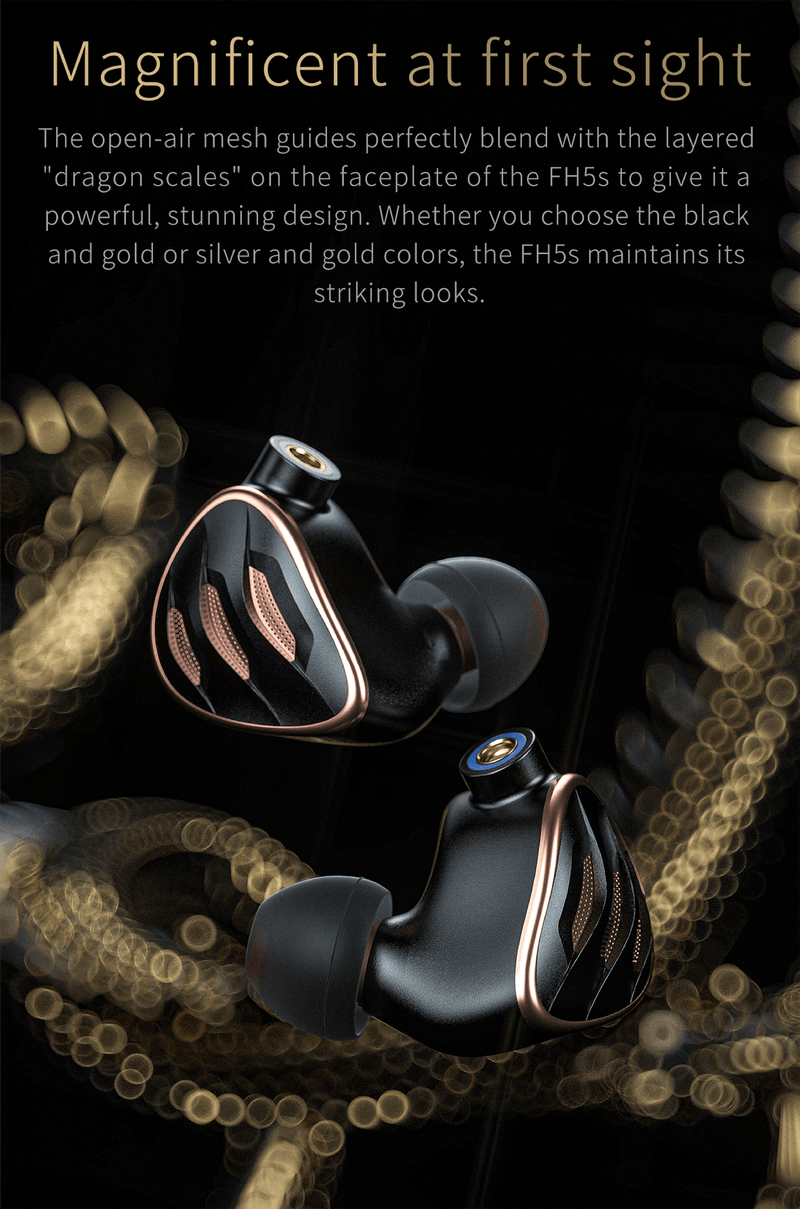Apos Audio FiiO Earphone / In-Ear Monitor (IEM) FiiO FH5s Hybrid Semi-Open Back IEM