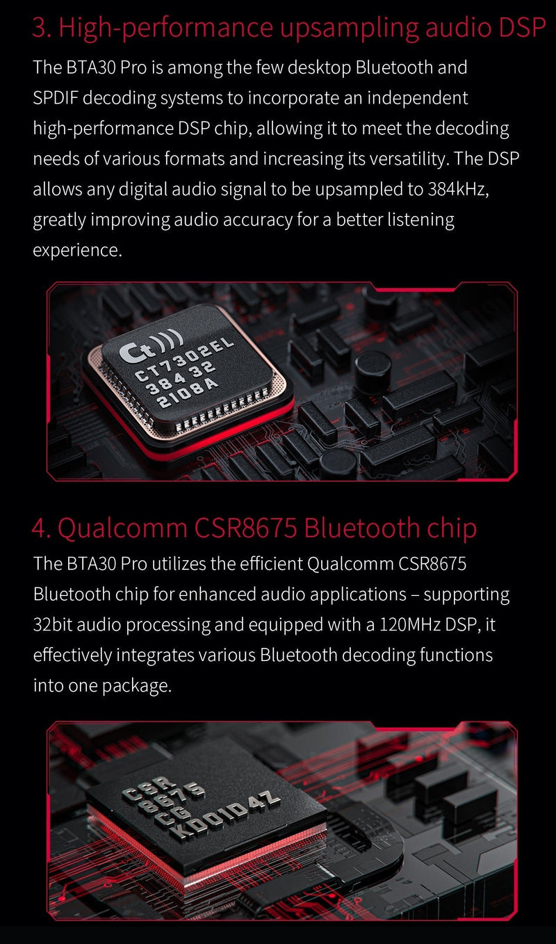 Apos Audio FiiO Headphone DAC/Amp FiiO BTA30 Pro Hi-Fi Bluetooth Transceiver (Apos Certified)