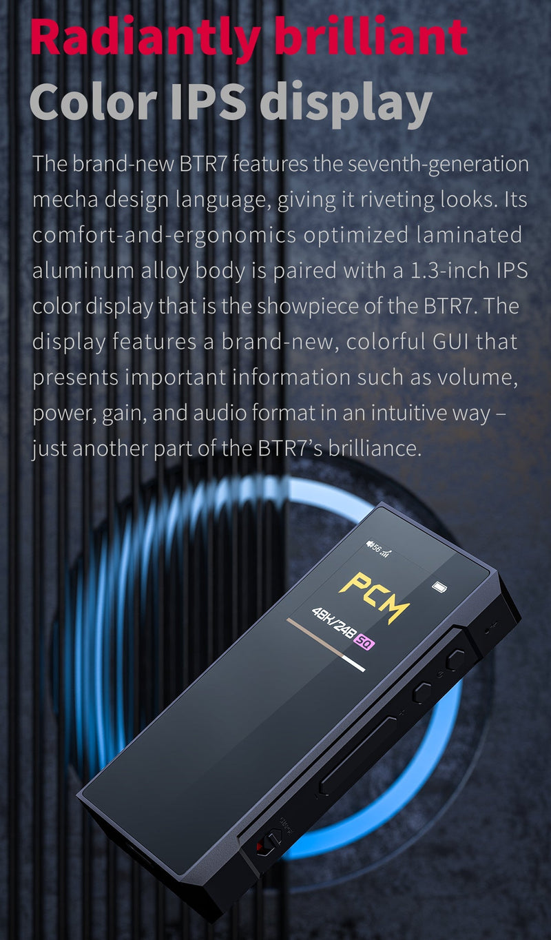 Apos Audio FiiO Headphone DAC/Amp FiiO BTR7 Portable Hi-Fi Bluetooth DAC/Amp