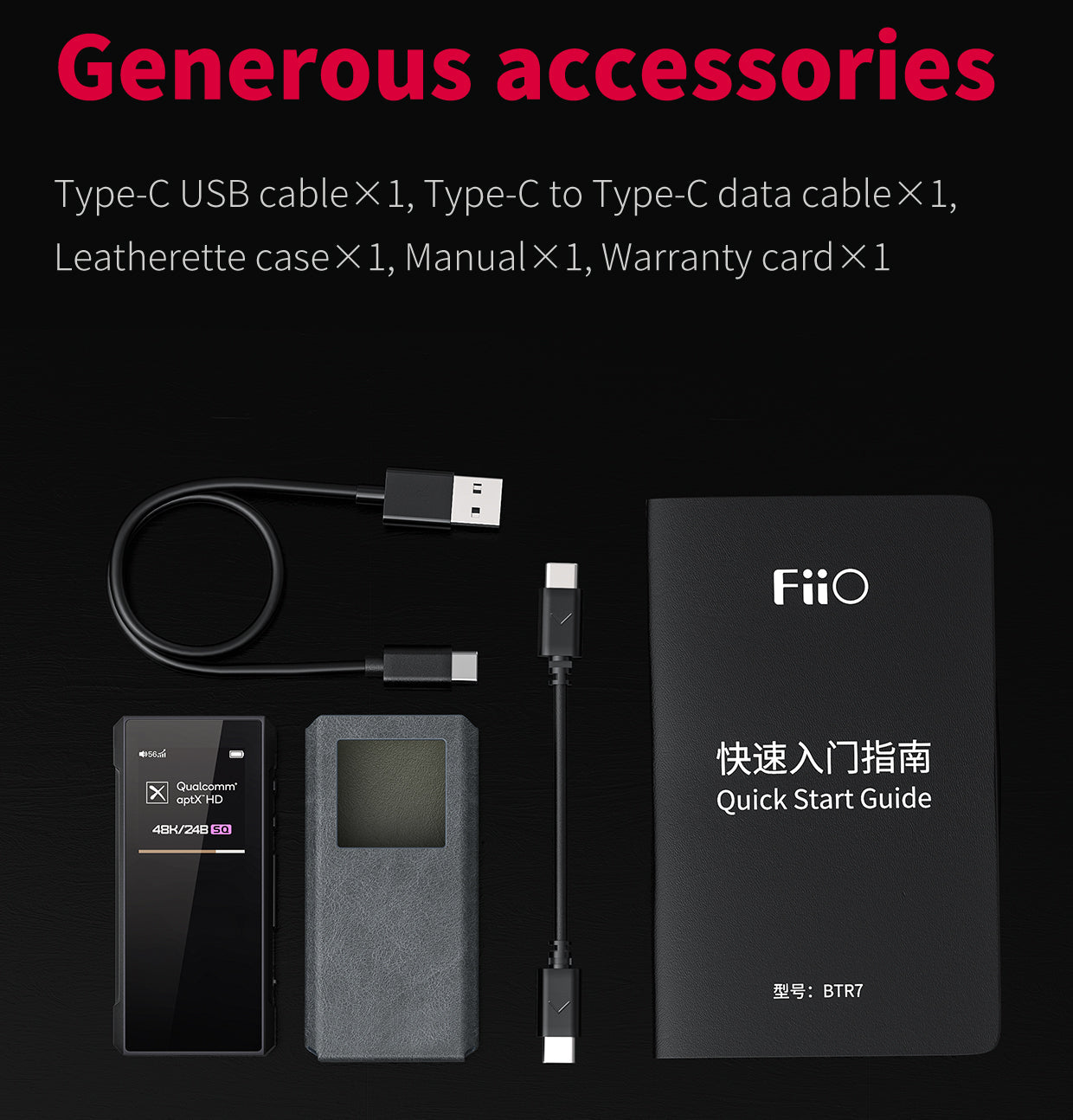 Apos Audio FiiO Headphone DAC/Amp FiiO BTR7 Portable Hi-Fi Bluetooth DAC/Amp