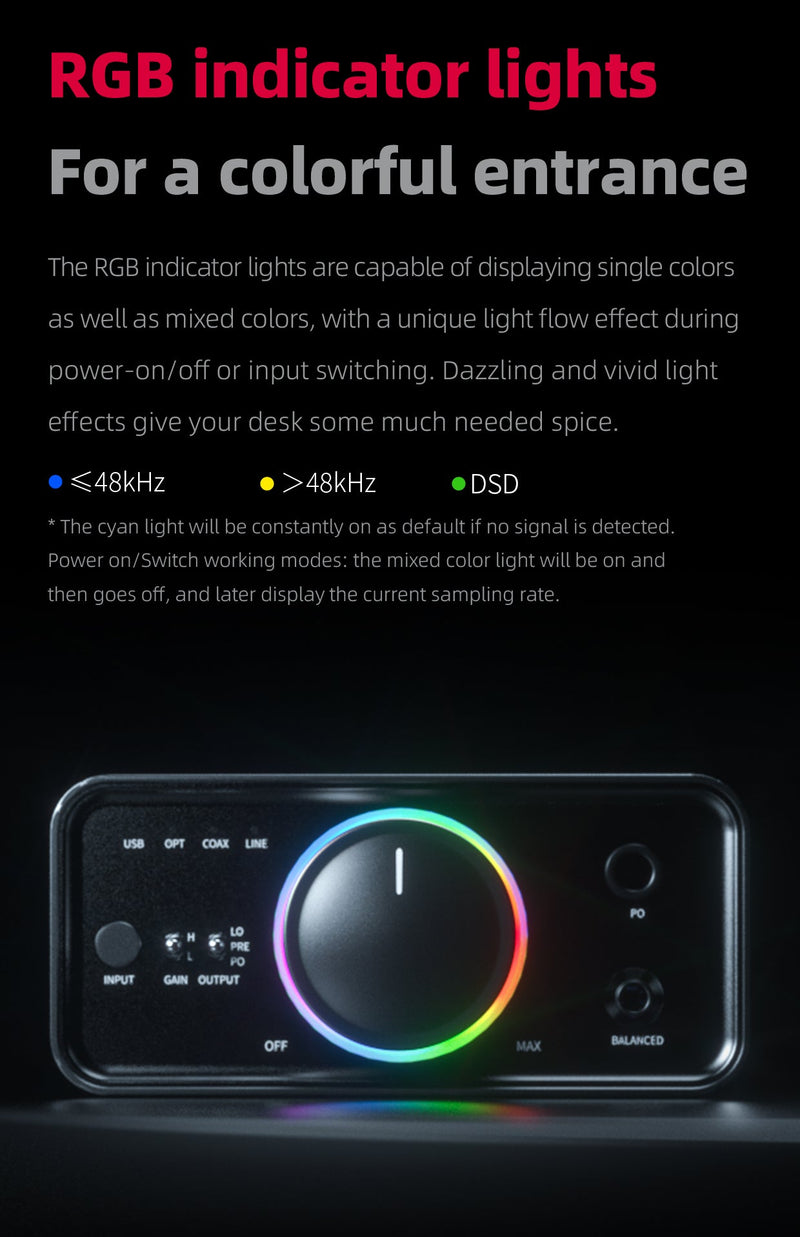 FiiO K7 Truly Balanced Headphone Desktop Decoder Amplifier