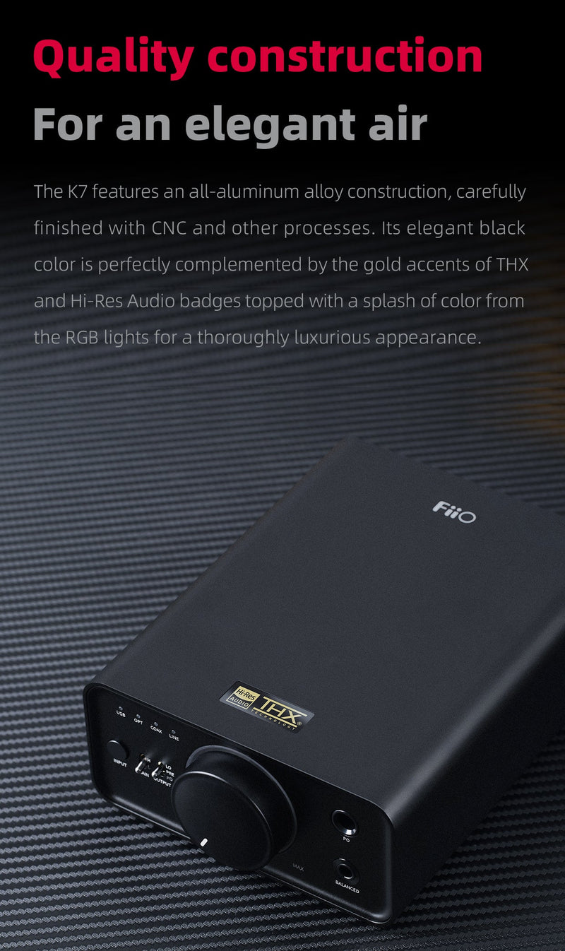 FiiO K7 Balanced Headphone DAC/Amp – Apos