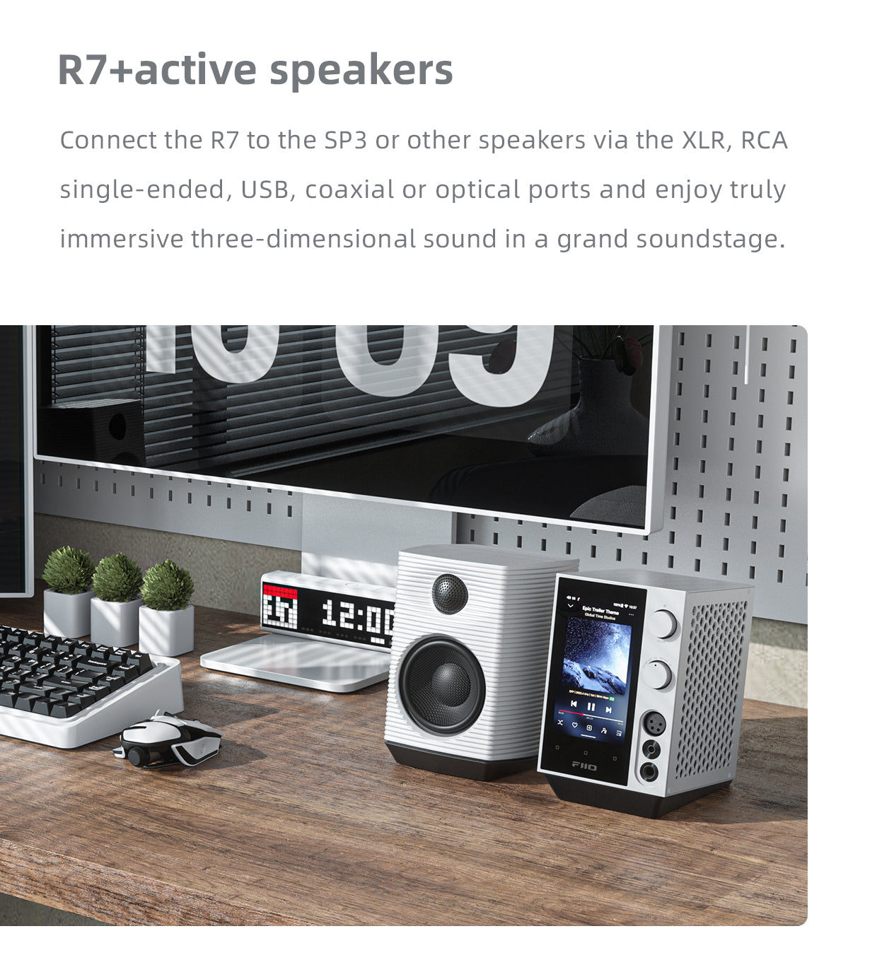 FiiO R7 Desktop HIFI Center/Transmitter/Streamer/Decoder/Amp/Pre-amp A ...