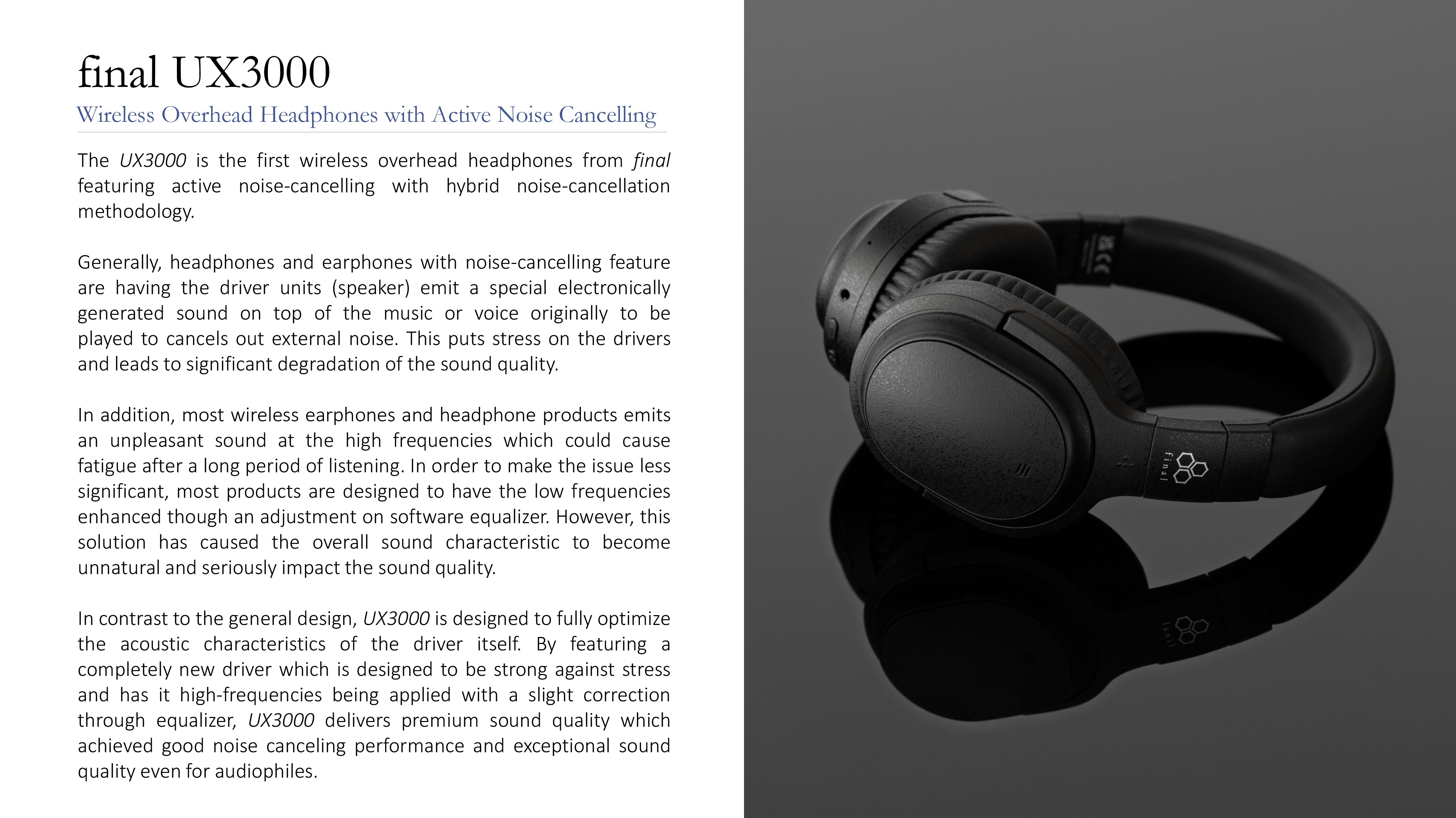 Apos Audio final Headphone final UX3000