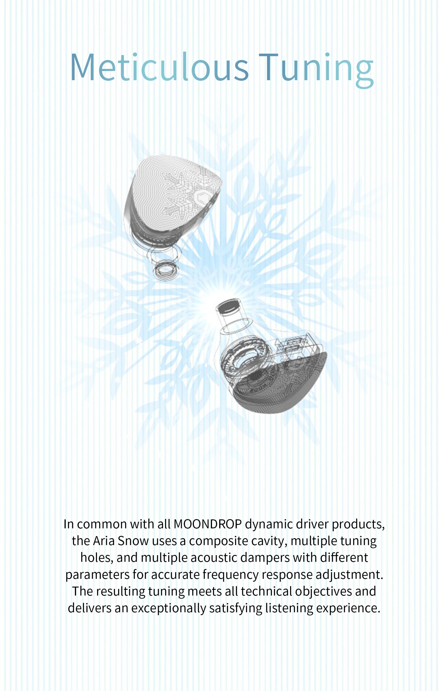 Apos Audio Moondrop Earphone / In-Ear Monitor (IEM) Moondrop Aria Snow IEMs (Apos Certified)