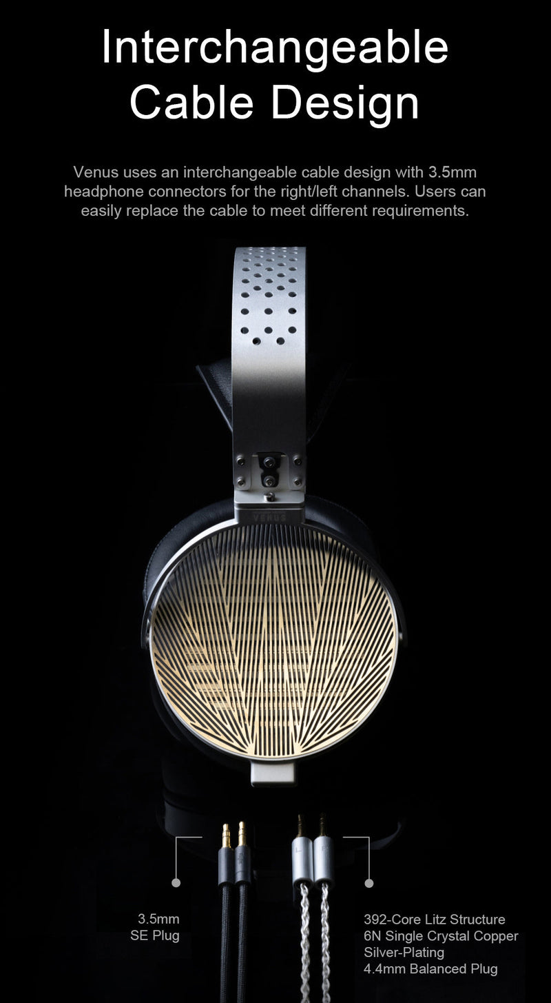 Apos Audio Moondrop Earphone / In-Ear Monitor (IEM) Moondrop Venus Flagship Full-Size Planar Magnetic Headphone