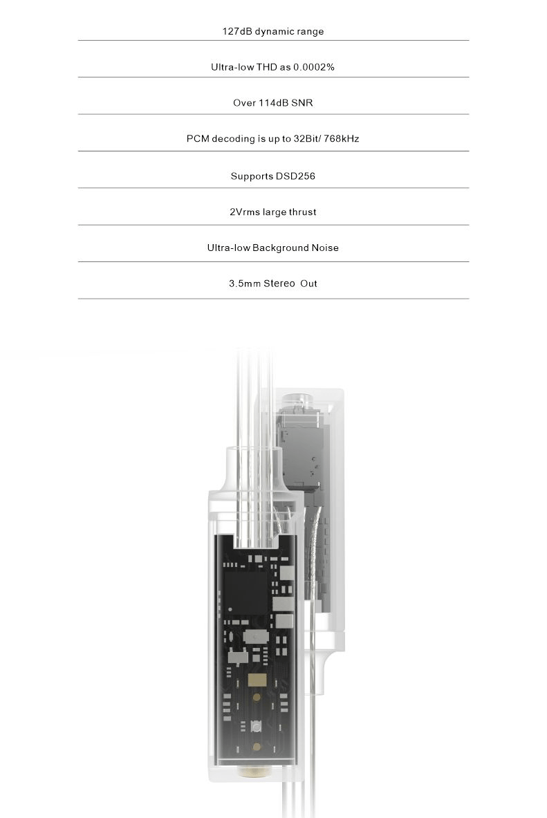 Apos Audio Moondrop Headphone DAC/Amp Moondrop DAWN 3.5mm Mini USB DAC/Amp