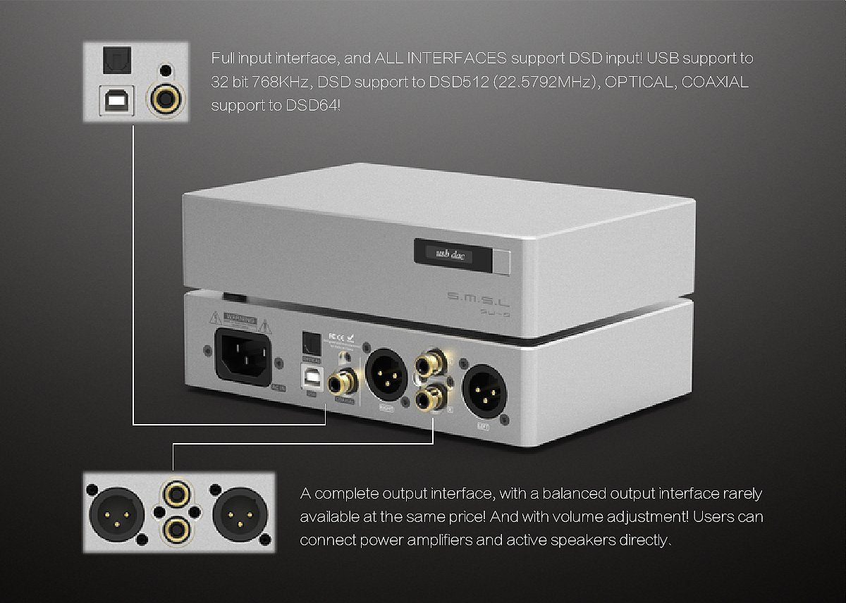 Apos Audio S.M.S.L | 双木三林 DAC (Digital-to-Analog Converter) SMSL SU-8 Version 2 DAC (Digital-to-Analog Converter)