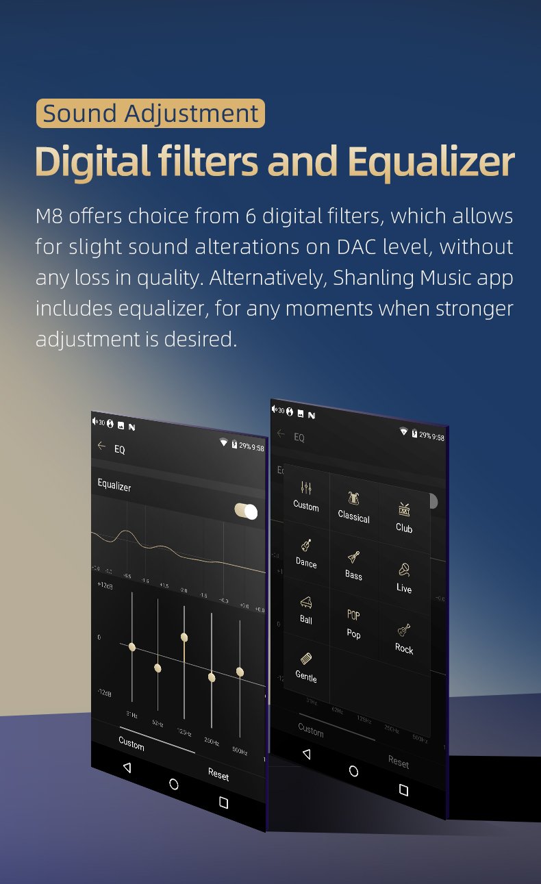 Apos Audio Shanling DAP (Digital Audio Player) Shanling M8 Digital Audio Player (Apos Specials)