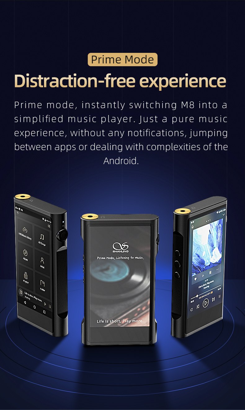 Apos Audio Shanling DAP (Digital Audio Player) Shanling M8 Digital Audio Player (DAP)