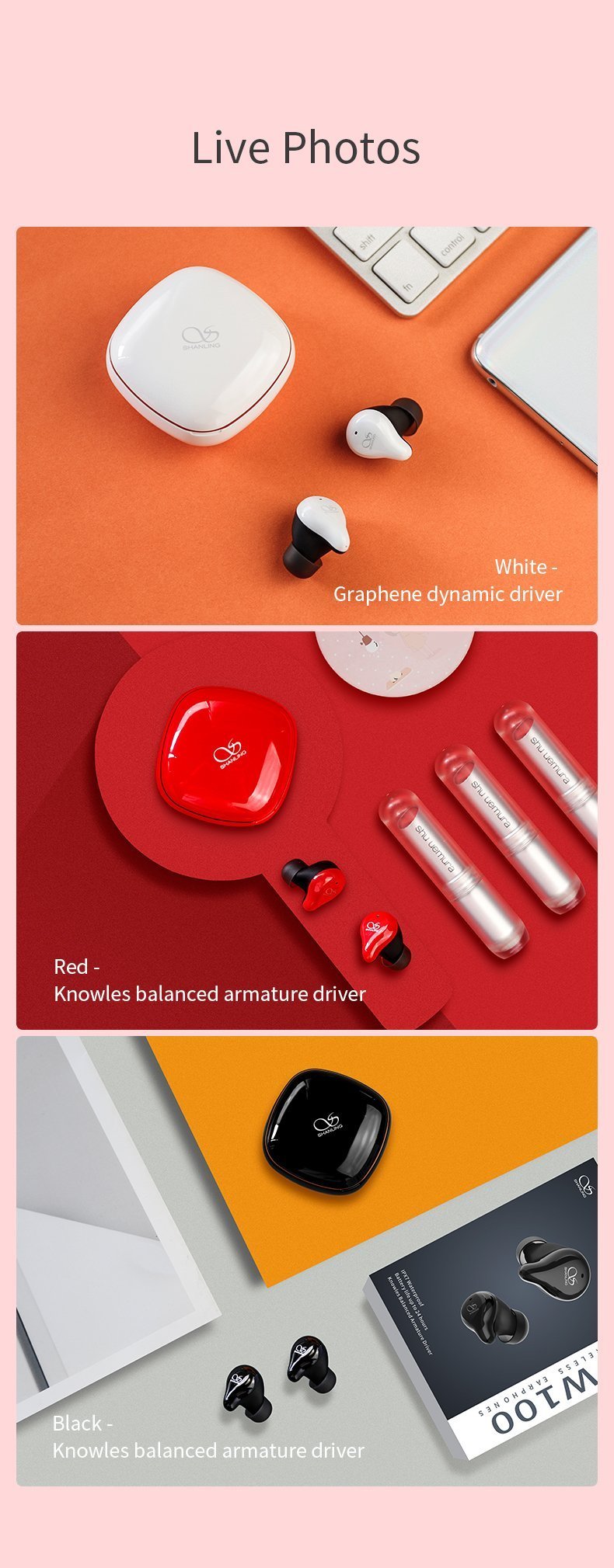 Apos Audio Shanling Earphone / In-Ear Monitor (IEM) Shanling MTW100 Bluetooth Wireless In-Ear Monitor (IEM)