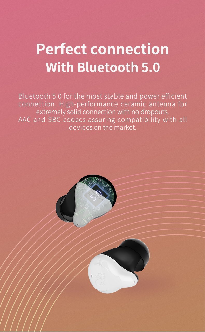 Apos Audio Shanling Earphone / In-Ear Monitor (IEM) Shanling MTW100 Bluetooth Wireless In-Ear Monitor (IEM)