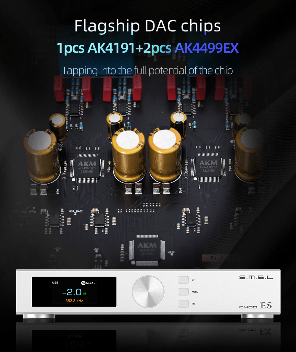 SMSL D400EX Desktop DAC – Apos