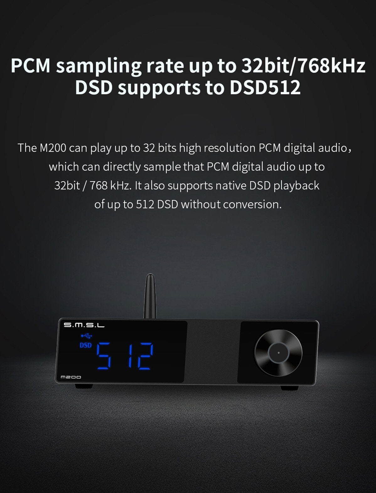 Apos Audio SMSL DAC (Digital-to-Analog Converter) SMSL M200 DAC (Digital-to-Analog Converter)