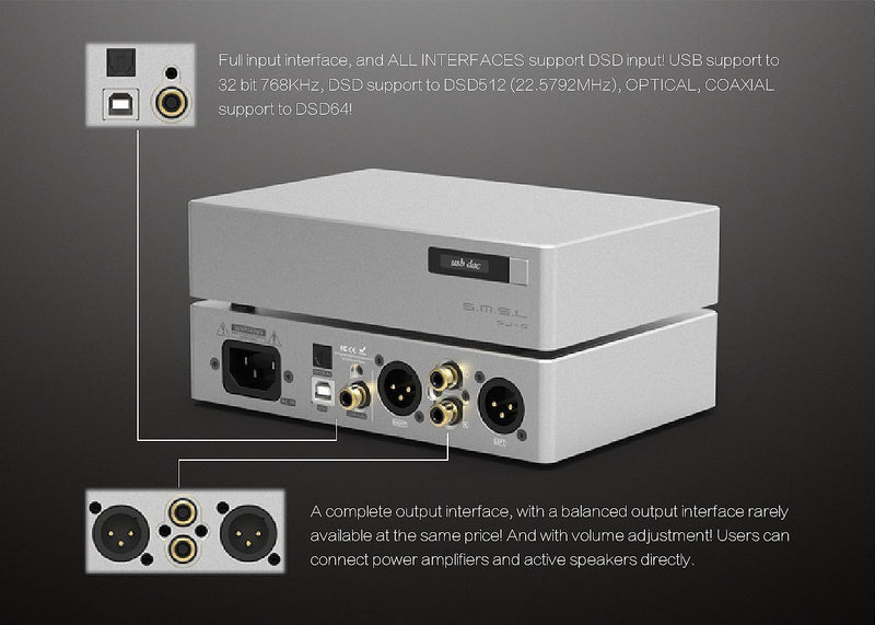 Apos Audio SMSL DAC (Digital-to-Analog Converter) SMSL SU-8 Version 2 DAC (Apos Certified)