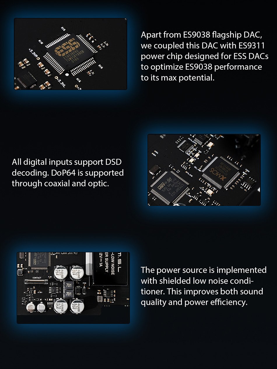 Apos Audio SMSL DAC (Digital-to-Analog Converter) SMSL SU-9 Balanced MQA-Enabled DAC