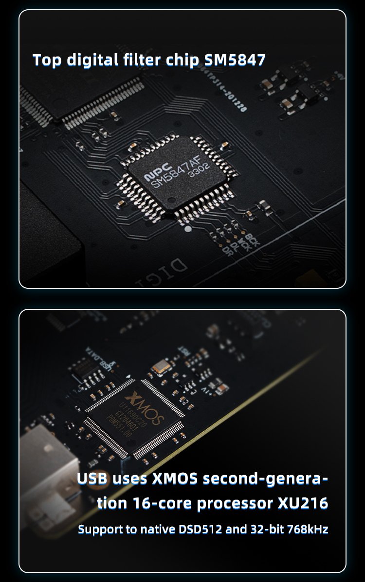 Apos Audio SMSL DAC (Digital-to-Analog Converter) SMSL VMV D3 Advanced R-2R DAC (Digital-to-Analog Converter)