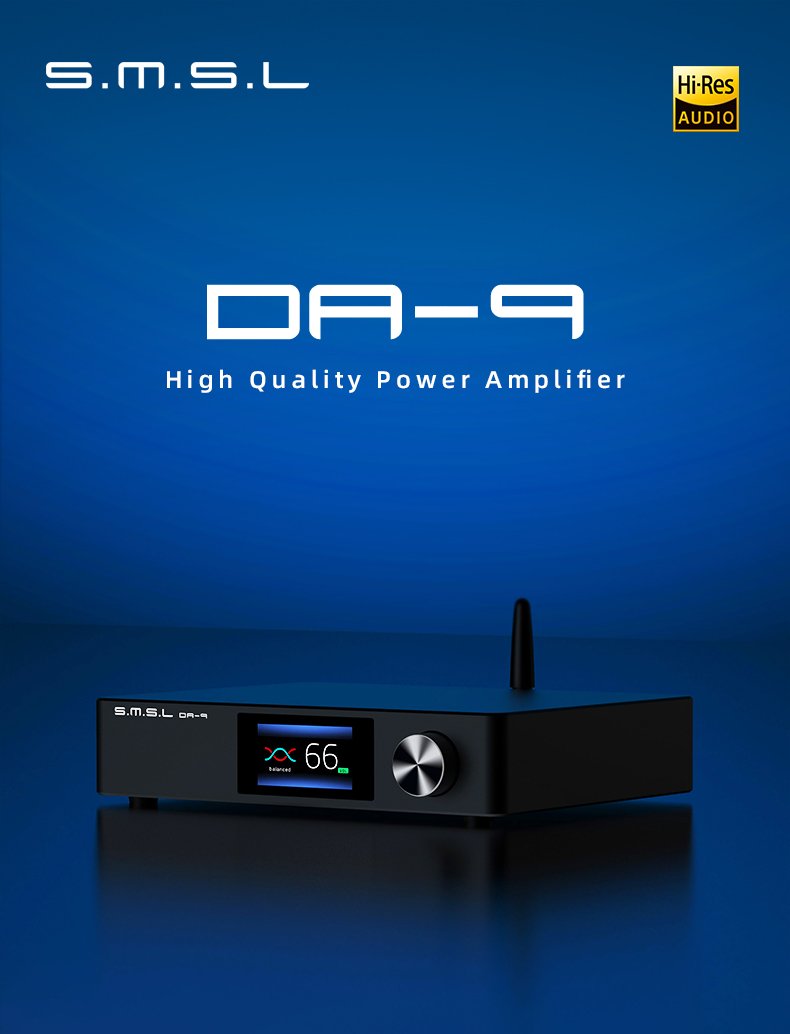 Apos Audio SMSL Headphone Amp SMSL DA-9 Bluetooth 5.0 Amplifier (Apos Certified)