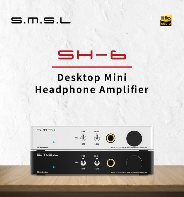 Apos Audio SMSL Headphone Amp SMSL SH-6 Mini Desktop Amp