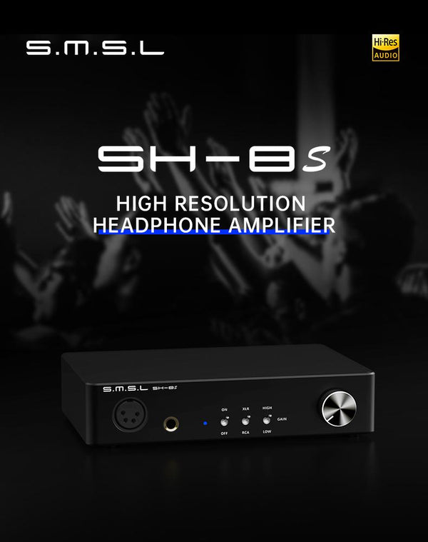 Apos Audio SMSL Headphone Amp SMSL SH-8s High Resolution Headphone Amplifier (Apos Certified)