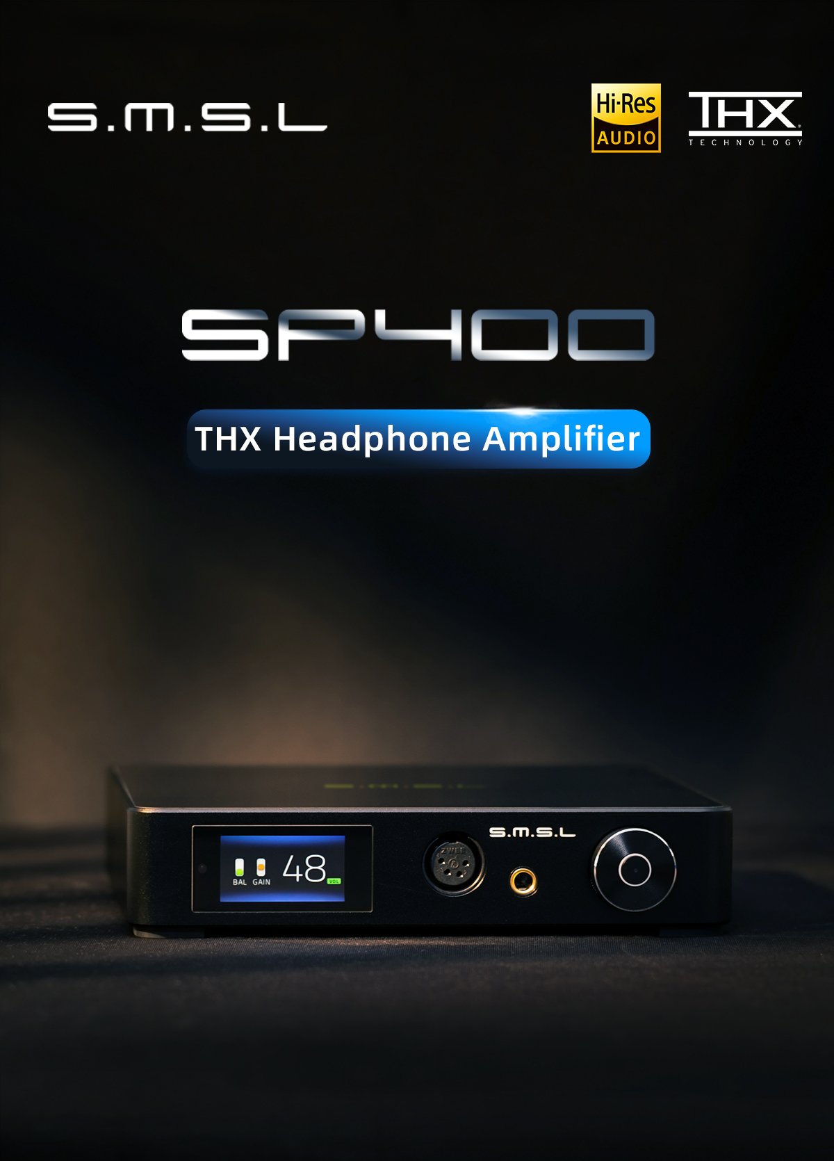 Apos Audio SMSL Headphone Amp SMSL SP400 THX AAA 888 Headphone Amp