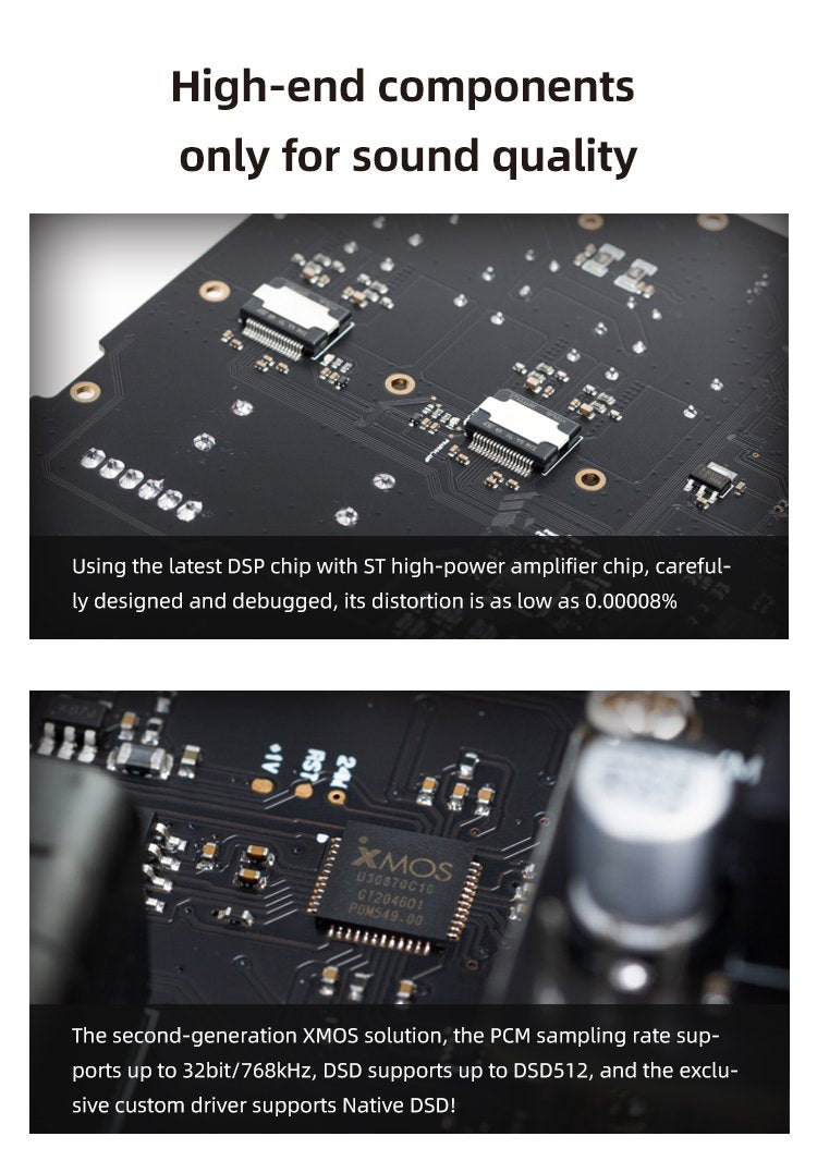 Apos Audio SMSL Headphone Amp SMSL VMV A2 High Resolution 200Wx2 Power Amplifier