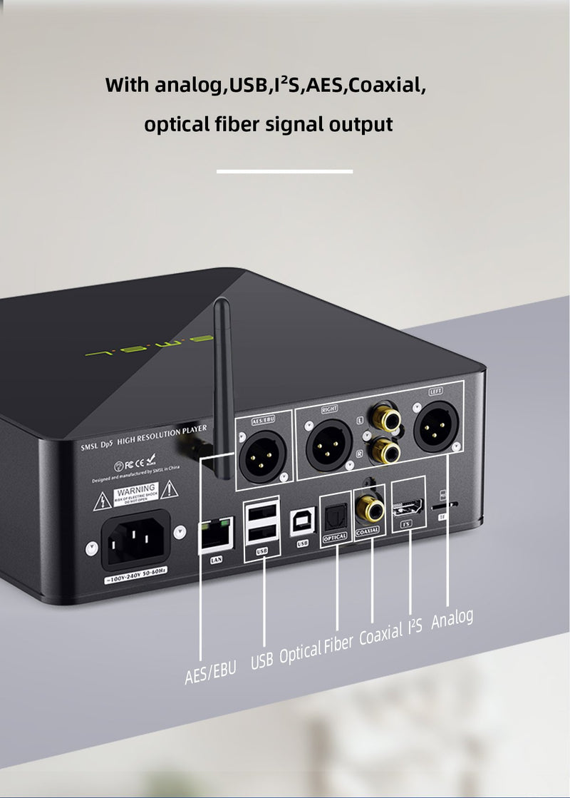 SMSL DP5 MQA High-Fi Network-Enabled DAC Amp