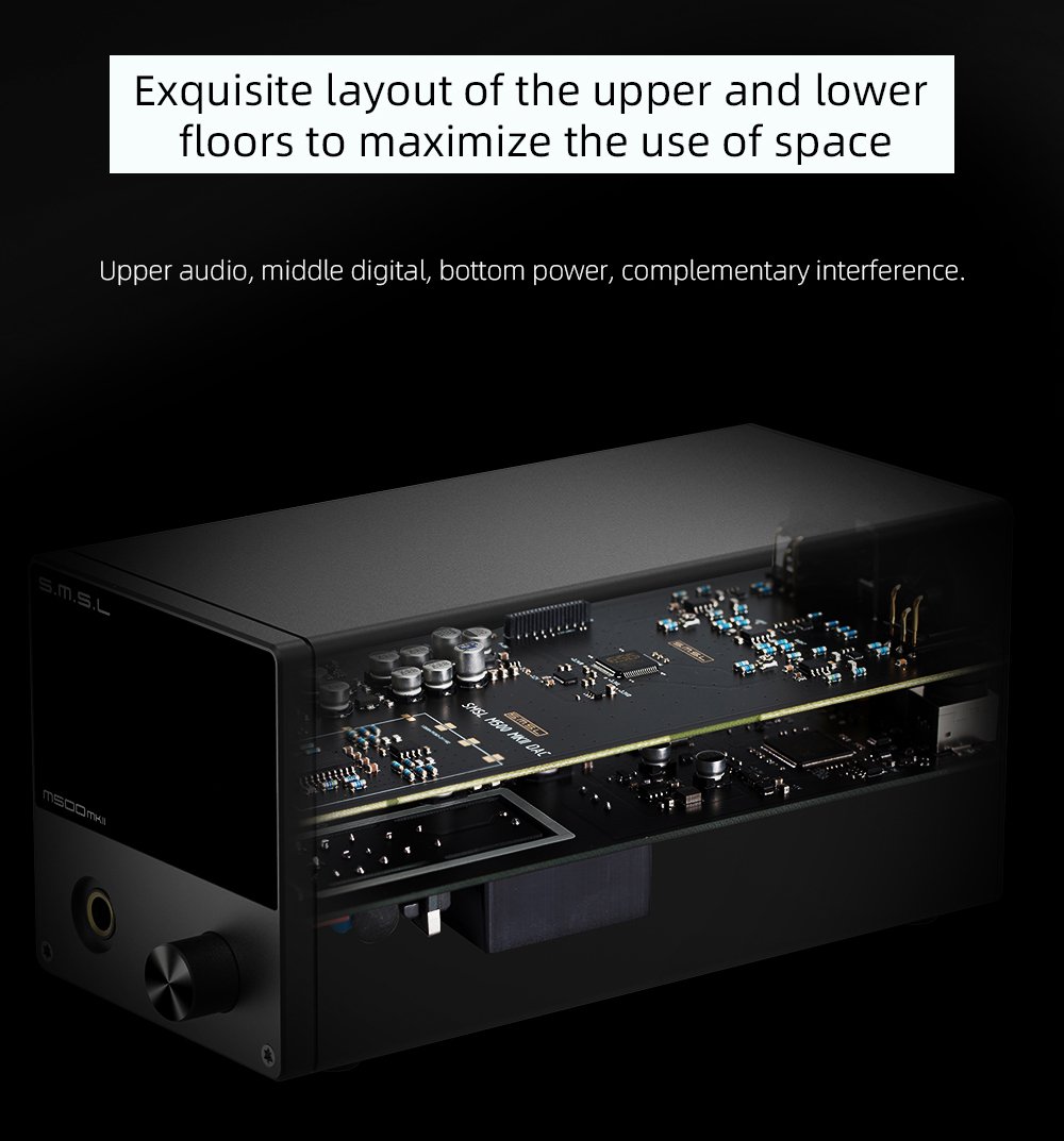 Apos Audio SMSL Headphone DAC/Amp SMSL M500 Mk2 Bluetooth DAC/ Amp (Apos Certified)