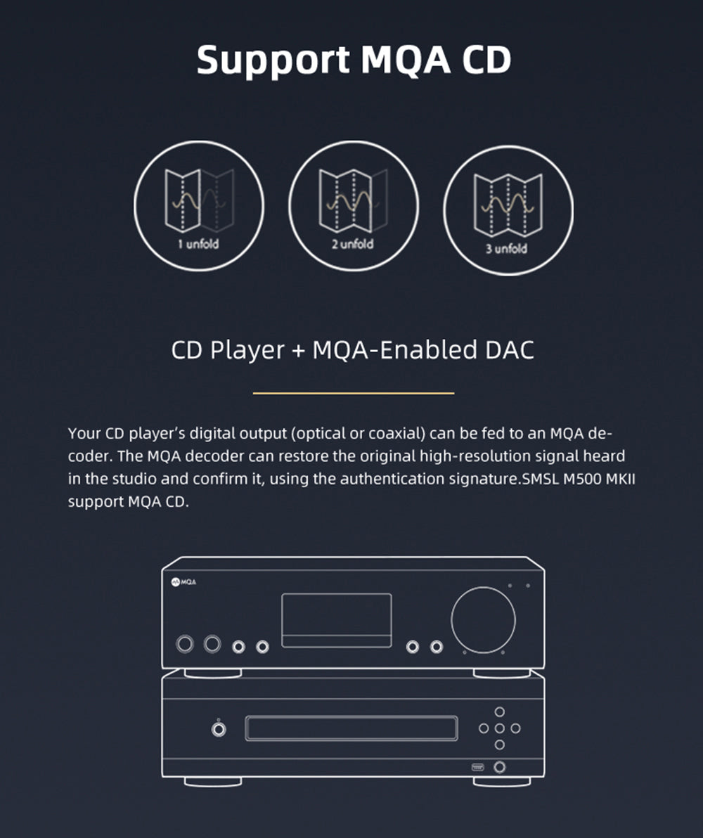 Apos Audio SMSL Headphone DAC/Amp SMSL M500 MkIII Bluetooth DAC/ Amp