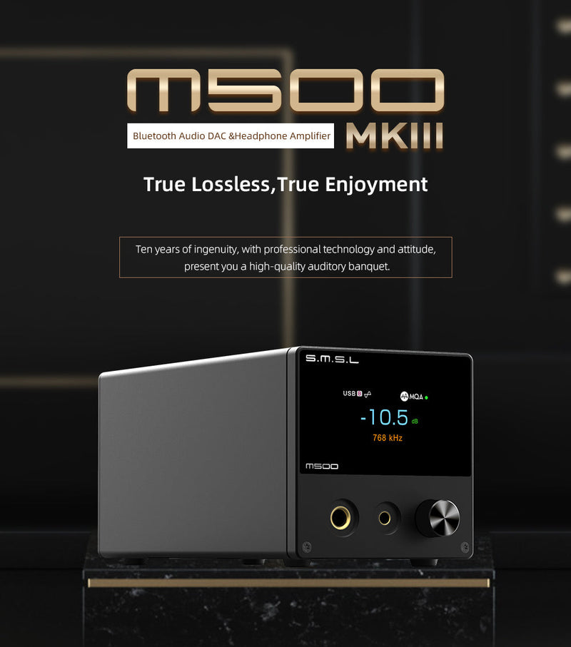 SMSL M500 MkIII Bluetooth DAC/ Amp – Apos Audio