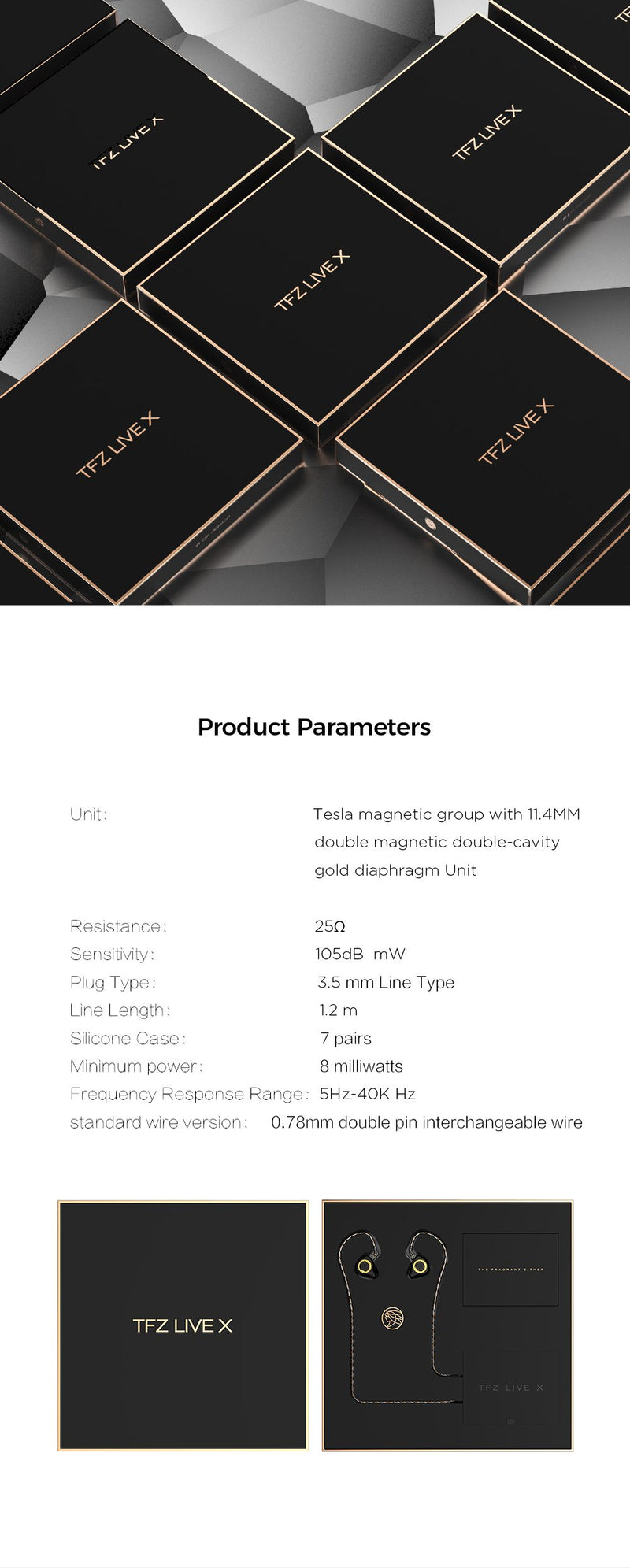 Apos Audio TFZ Earphone / In-Ear Monitor (IEM) TFZ LIVE X Tesla Magnetic IEMs
