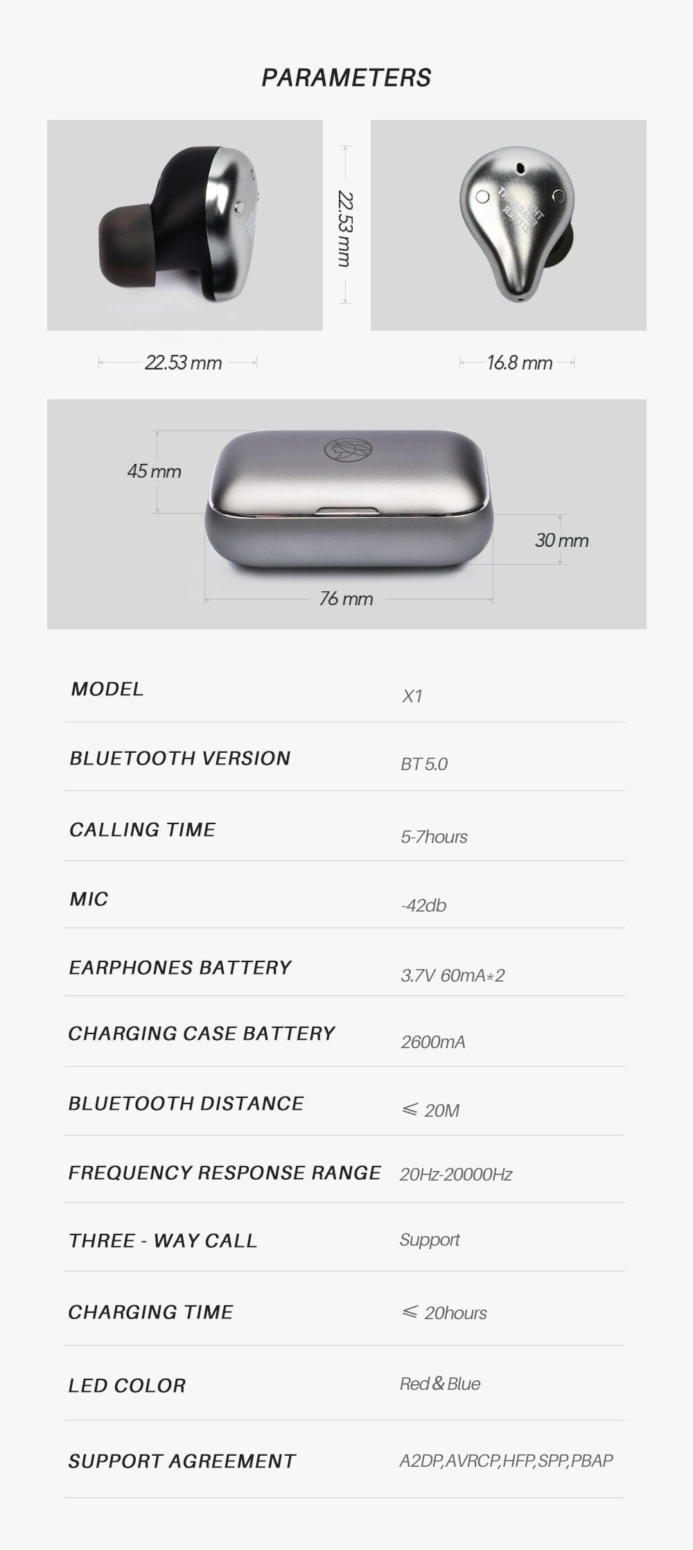 Apos Audio TFZ | 锦瑟香也 Earphone / In-Ear Monitor (IEM) TFZ X1 Bluetooth Wireless Waterproof In-Ear Monitor (IEM) Earphone