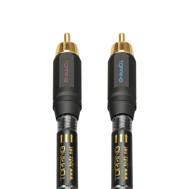 Apos Audio TOPPING Cable TOPPING TCR2 6N Single Crystal Copper RCA Cables