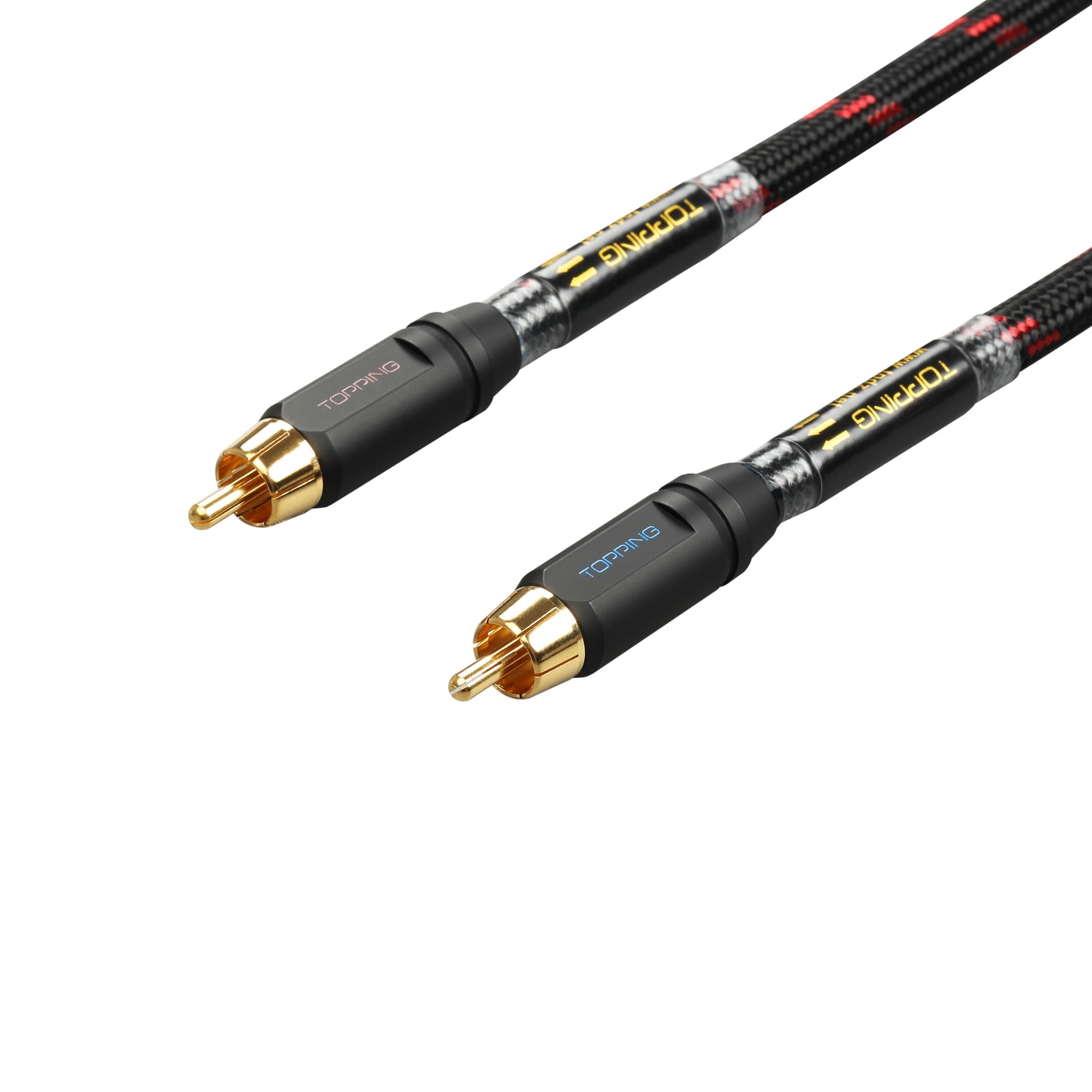 Apos Audio TOPPING Cable TOPPING TCR2 6N Single Crystal Copper RCA Cables