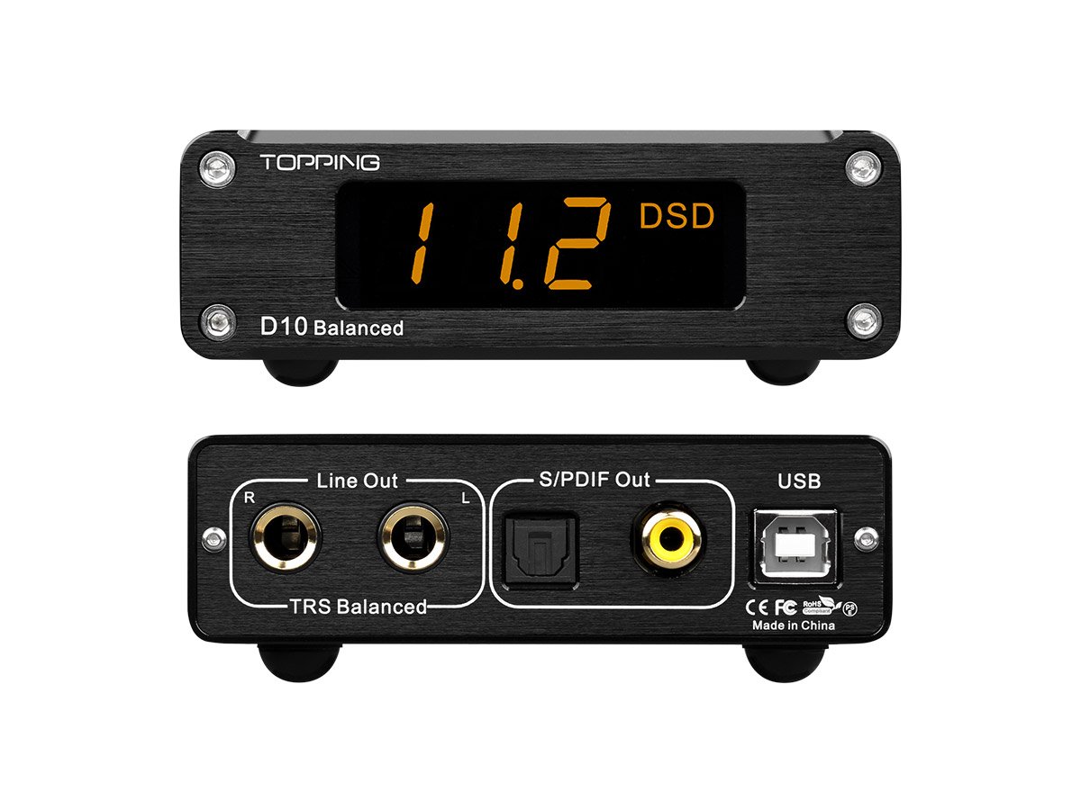 Apos Audio TOPPING DAC (Digital-to-Analog Converter) TOPPING D10 Balanced Desktop DAC