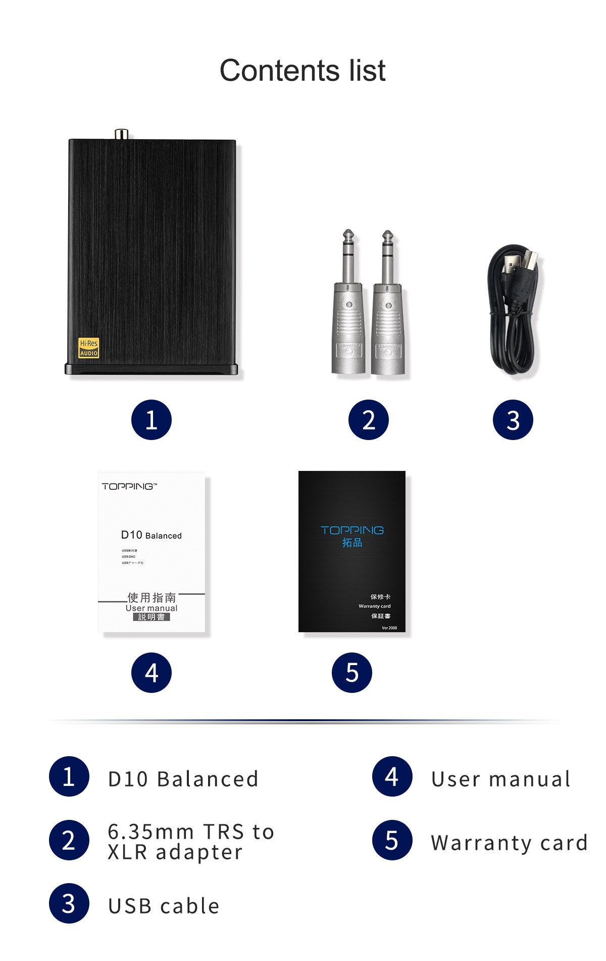 Apos Audio TOPPING DAC (Digital-to-Analog Converter) TOPPING D10 Balanced Desktop DAC (Apos Certified)