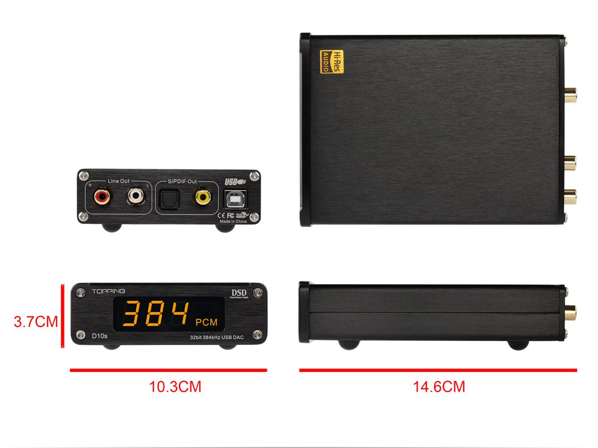 Apos Audio TOPPING DAC (Digital-to-Analog Converter) TOPPING D10s DAC (Apos Certified)