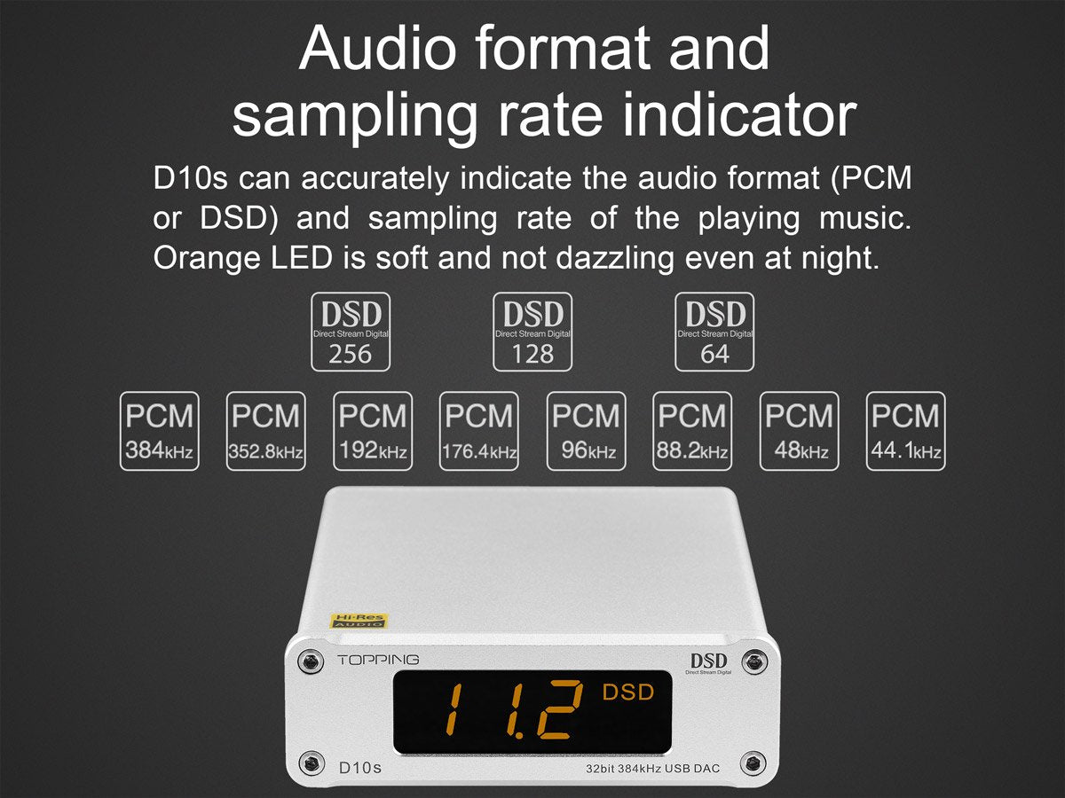 Apos Audio TOPPING DAC (Digital-to-Analog Converter) TOPPING D10s DAC (Apos Certified)