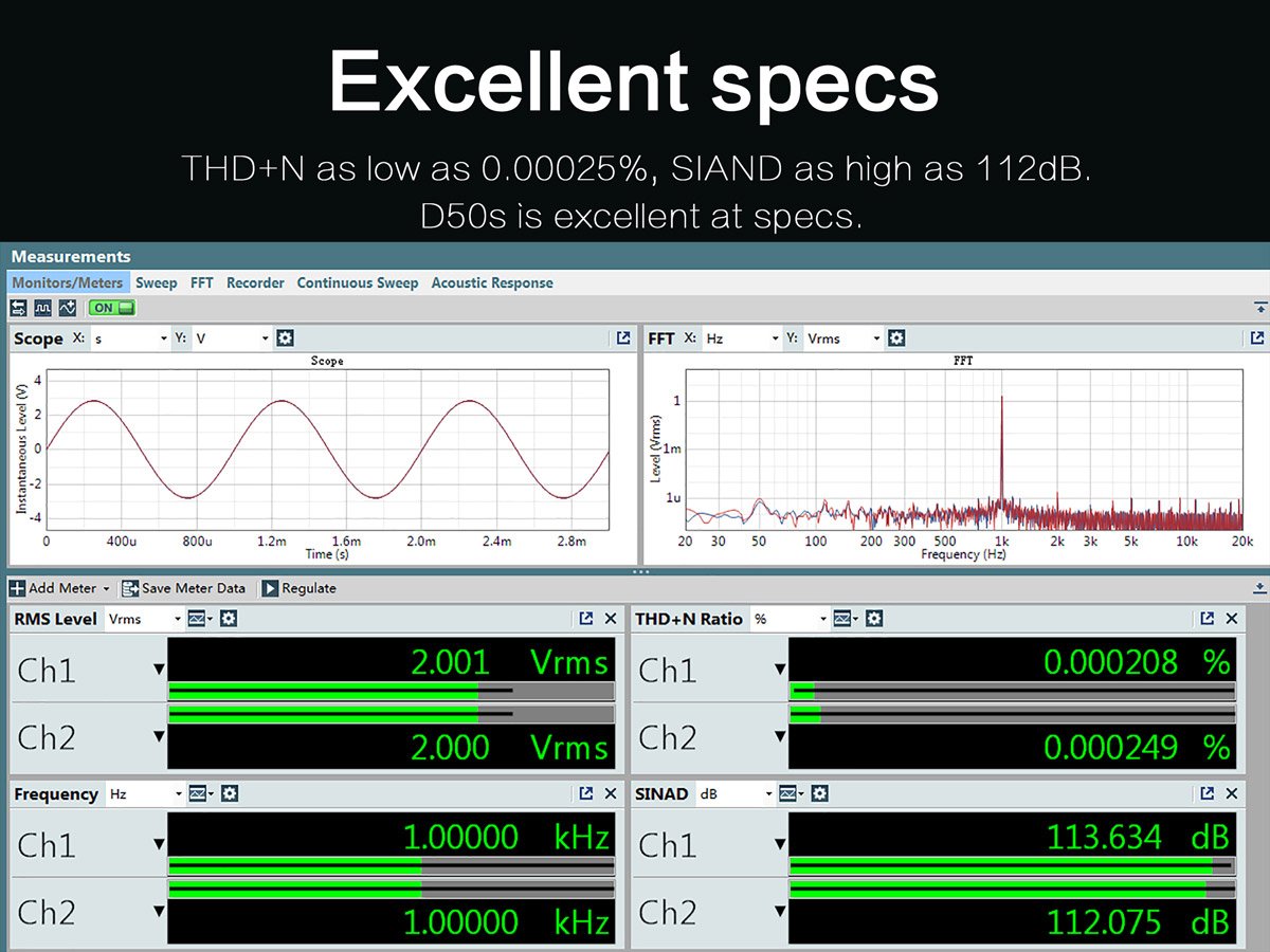 Apos Audio TOPPING DAC (Digital-to-Analog Converter) TOPPING D50s DAC (Apos Certified)