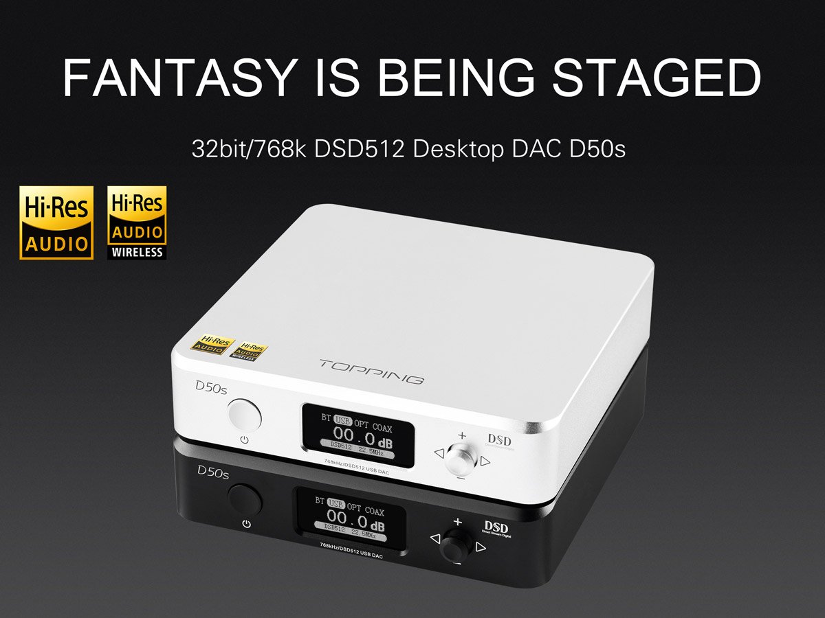 Apos Audio TOPPING DAC (Digital-to-Analog Converter) TOPPING D50s DAC (Apos Certified)